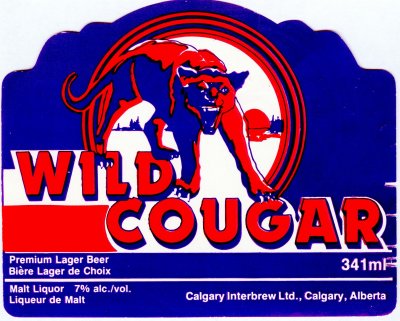 wild cougar beer label