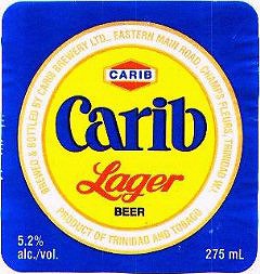 carib beer label