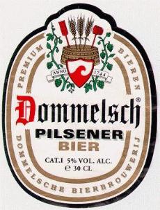 dommelsch beer label