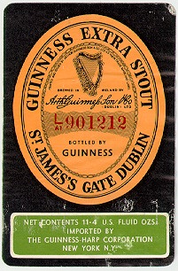 guinness beer label