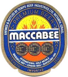 maccabee beer label