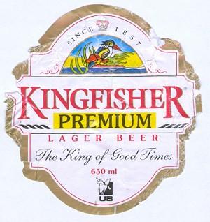 Kingfisher Beer Label