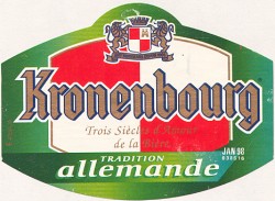 kronenbourg beer label