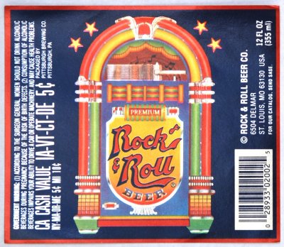 rock n roll beer label