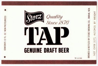 storz tap beer label