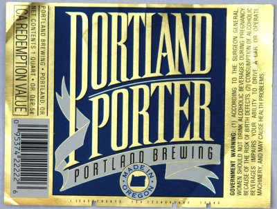 portland porter label