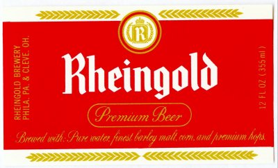 rheingold beer label