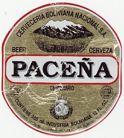 pacena beer label