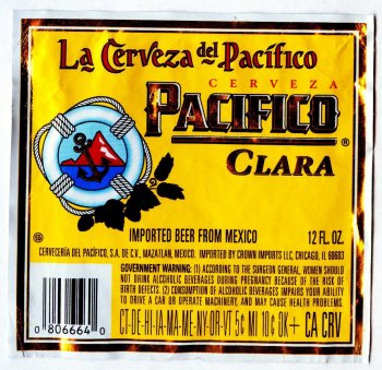 pacifico beer label