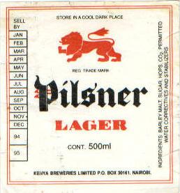 Pilsner Lager Beer Label