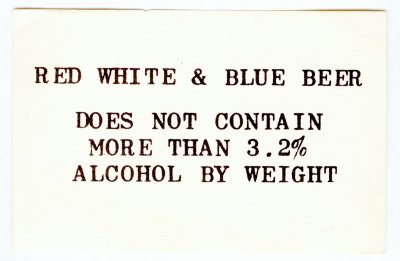 red white n blue beer label