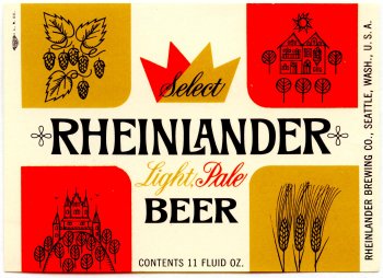 rheinlander beer label