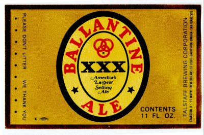 ballantine ale label