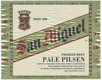 sanmiguel beer label