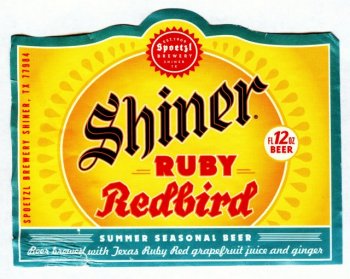 shiner redbird label
