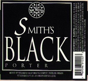 smiths black porter label
