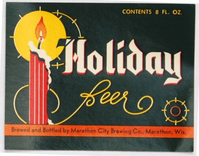 holiday beer label