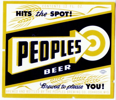 peoples beer label