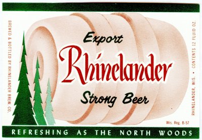 rheinlander beer label