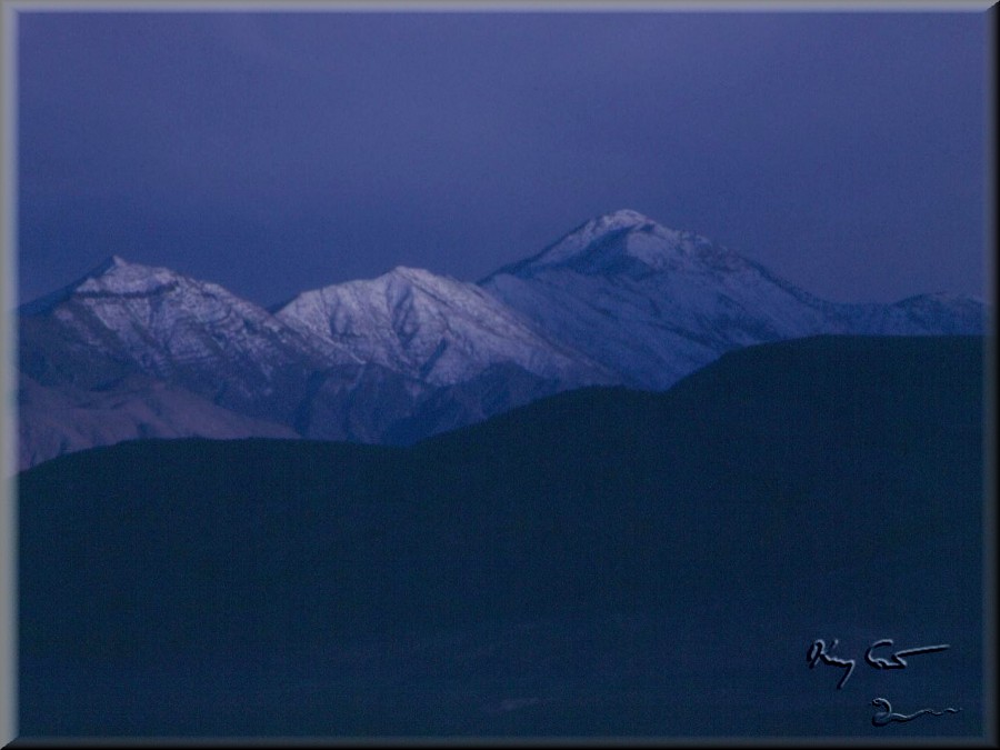 Fading light on the Inyo's